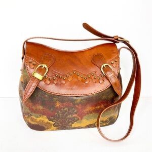 GREENHILLS leather detail Crossbody shoulder bag